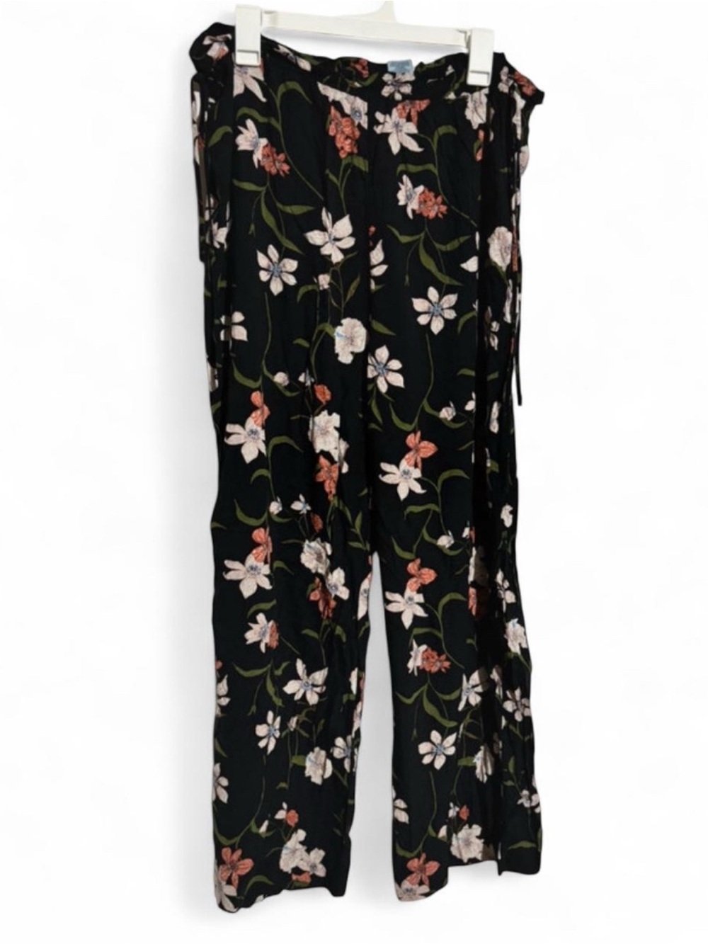 Shade & Shore Boho Floral Ruffle Waist Cover Up XL